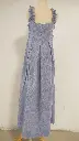 52 Hemp cotton Blue sleeveless long skirt.webp