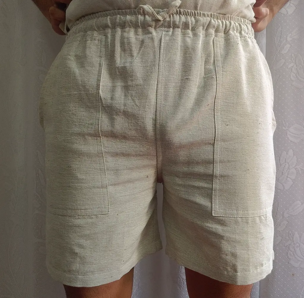 78. Hemp-80 cotton-20 Shorts  Half pant men.webp