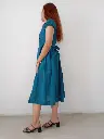 070 Cotton plain blue wrapper medium dress (22).webp