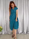 070 Cotton plain blue wrapper medium dress (25).webp