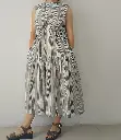 010 cotton vertical striped long dress5.webp