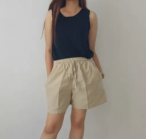 [006HMPCOT] Hemp cotton shorts for women