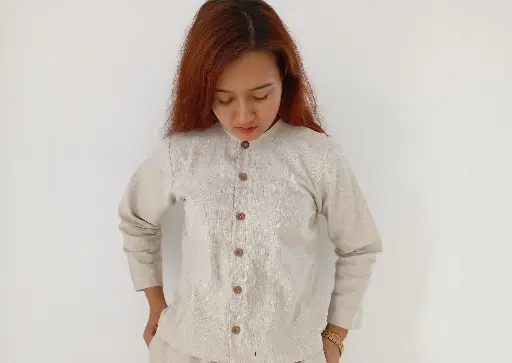 Hemp cotton thick full Shirt for women